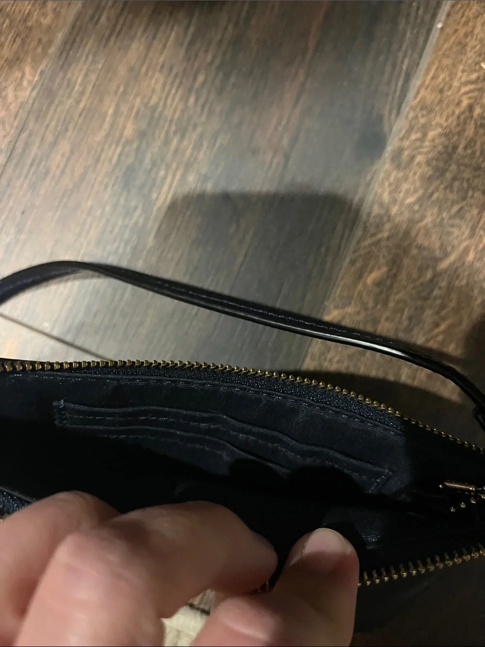 Coach pebbled leather wristlet - Picture 3 of 3